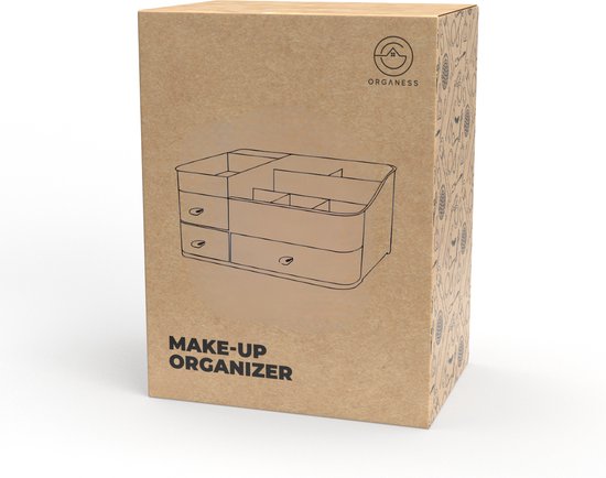 Organess - Make-up-Organizer - Aufbewahrungsbox - Hautpflege-Organizer - Make-up-Etui - Weiß