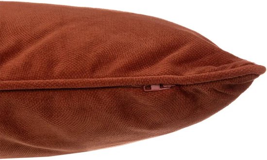 Atmosphera Bank-/Zierkissen für das Wohnzimmer „Sophia“ – 30 x 50 cm – Terrakotta – Polyester – mit Reißverschluss