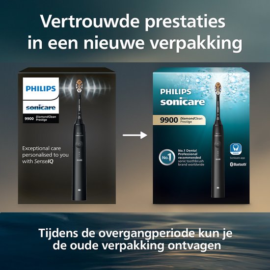 Philips Sonicare DiamondClean 9000 – Elektrische Zahnbürste – Hellrosa – Ladeglas – HX9911/29