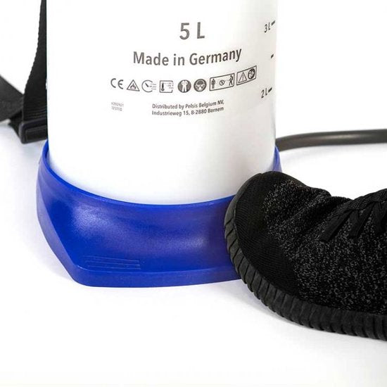 Edialux Coral 5-Liter-Drucksprühgerät, Drucksprühgerät für Reinigungs-, Desinfektions- und Gartenarbeiten, geeignet für Bleichmittel, Reinigungsessig, Herbizide, braune Seife, Soda, austauschbare Teile