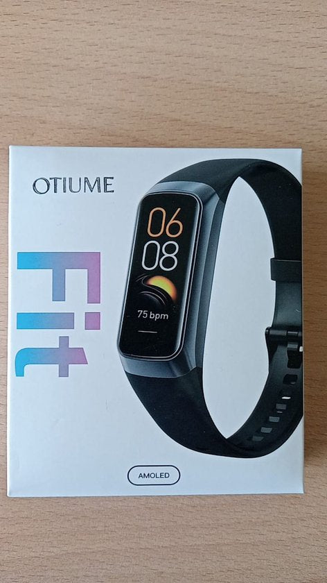 Otiume Activity Tracker HR mit Schrittzähler und Herzfrequenzmesser - Sportuhr - Smartwatch - Schwarz für Frauen, Männer und Kinder - Fitness Tracker - Blutdruckmessgerät