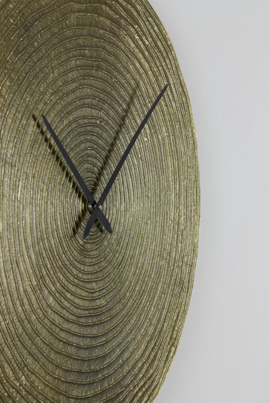 Licht & Wohnen - Uhr Cervino Gold - Metall Gold - 0x58x58cm (hxbxd)