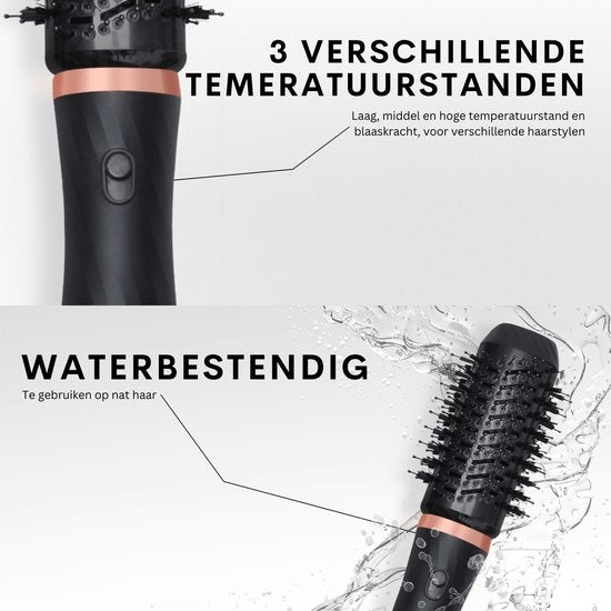 AchatÃ© Multistyler Lockenbürste - 6 in 1 Lockenstab - Kompakte Föhnbürste - Anti Clit