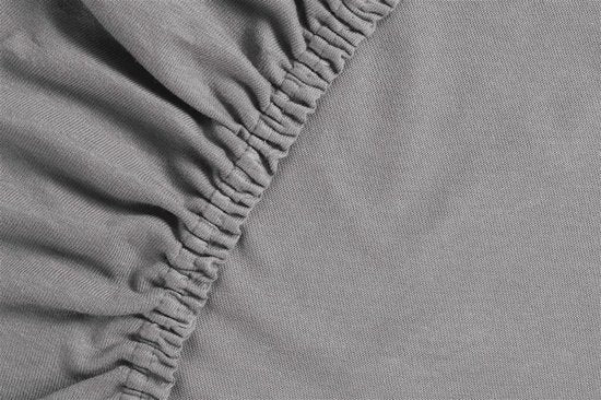 Ambiante Jersey – Spannbetttuch – 160 x 200/210 – Grau