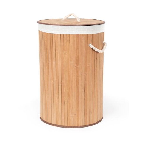 Compactor Wäschekorb aus Bambus, 40 × 60 cm, braun
