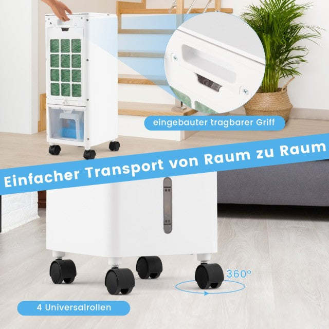 Coast 3-in-1-Luftkühler mit Ventilator und Luftbefeuchter – Timer – Weiß – 59 x 22 x 25,5 cm