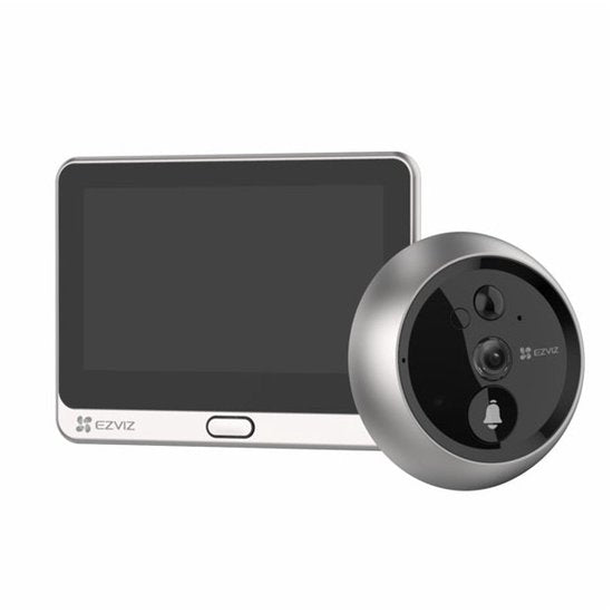 EZVIZ DP2 2K – Video-Türklingel mit 4,3-Zoll-Touchscreen – 2K-Video, 166°-Weitwinkel, PIR-Erkennung und Nachtsicht – Zwei-Wege-Audio – MicroSD