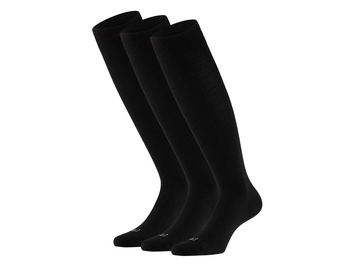 Comfort Essentials Kniestrümpfe aus Merinowolle – Nachhaltig & bequem – Größe 43–46 – dunkles Melange