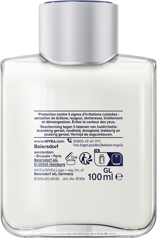 NIVEA MEN Sensitive Aftershave-Balsam – für empfindliche Haut – zieht schnell ein – alkoholfrei – 100 ml