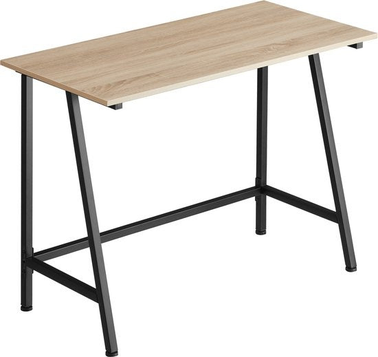 tectake - Schreibtisch Newton Industrie hellbraun - 100 x 50 x 77 cm - 404422