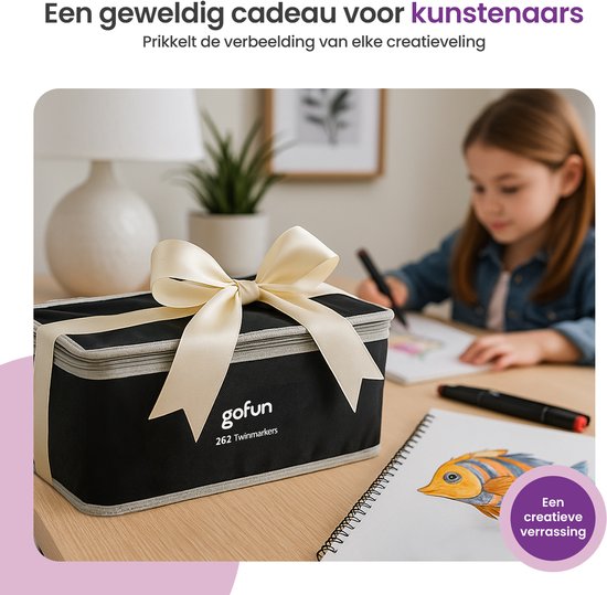 Gofun Twinmarkers 262 Stück - Erwachsene & Kinder - Marker - Alkoholmarker - Double Point - Marker