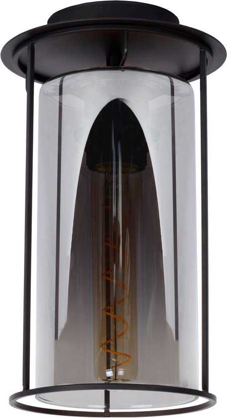 Lucide DOUNIA Deckenleuchte – Ø 17 cm – E27 – Schwarz