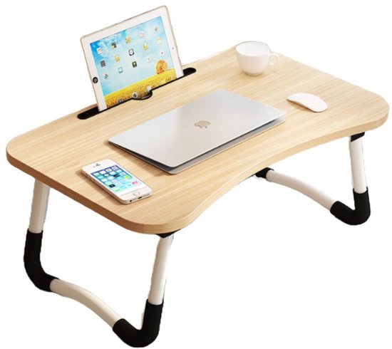 Laptoptisch – Betttisch – Laptop-Erhöhung – Frühstückstisch – zusammenklappbar – 60 x 40 cm