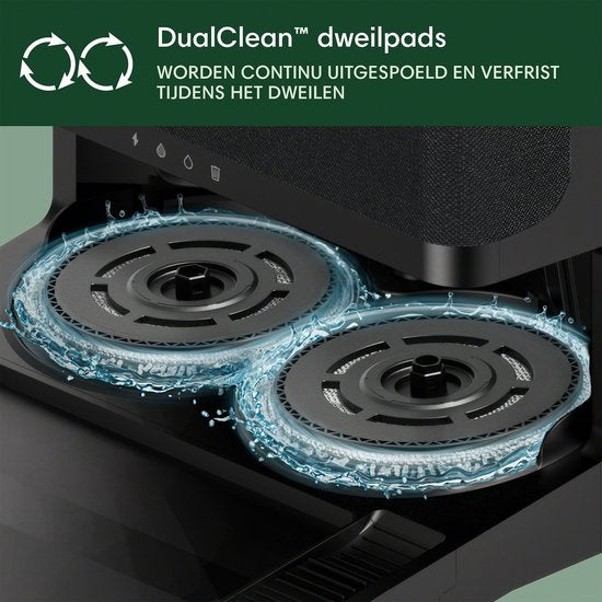 iRobot Roomba® Plus 405 Combo Roboter + Autowash™-Dockingstation – Roboterstaubsauger mit Wischfunktion – Schwarz – G1850