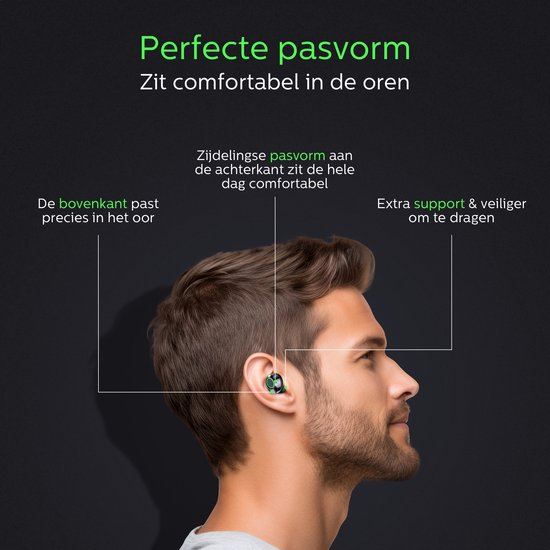 Otiume - Völlig drahtlose Ohrhörer - HiFi-Extra-Bass-Sound - Touch-Bedienung - Drahtlose Ohrhörer - Schweiß- und regenfest - Sport-Ohrhörer - Bluetooth