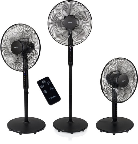Tristar 3-in-1-Stativventilator – 40 cm – mit Fernbedienung – 9 Geschwindigkeitsstufen – 3 Windmodi mit Schlafmodus und Timer – oszillierend – VE-5796