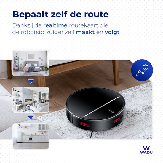 Staubsaugerroboter mit Wischfunktion - Mit Ladestation - Für Haustiere geeignet - Wischroboter