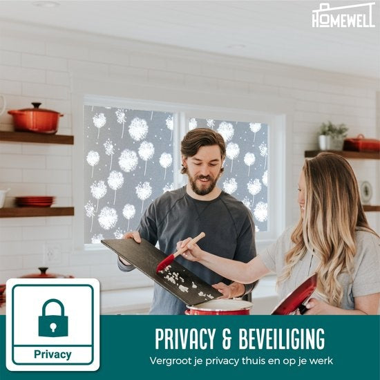 HomewellÂ® Fensterfolie HR++ 60x200 - Isolierend & Sonnenschutz - Anti-Sicht - Statisch - Pferdepoly