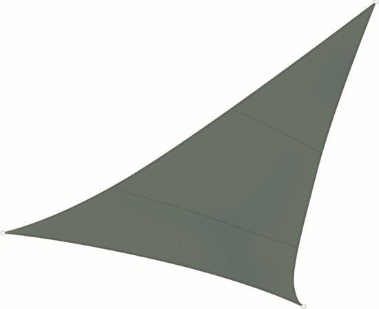 Perel Zonnezeil - Driehoek - 5 X 5 X 5 M - Kleur: Groengrijs