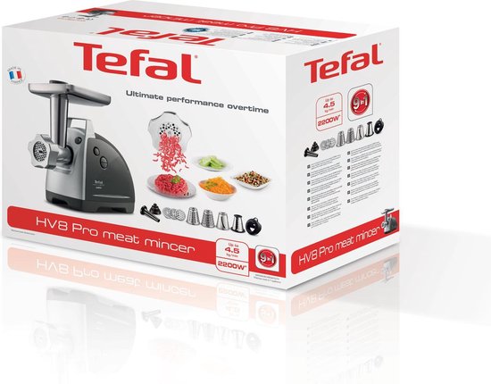 Tefal HV8 NE6888 – Fleischwolf – 1800 W – Kompakt – Inklusive Zubehör