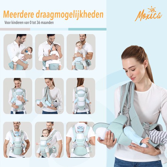 Moxica Babytrage - Tragetuch - Tragetasche - Babytrage - Tragetuch