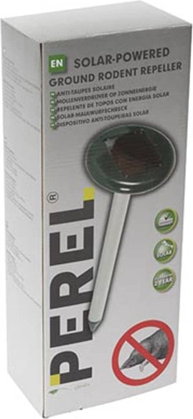Perel mollenverdrijver - ultrasoon geluid - zonne-energie, Â¬Â± 800 mÂ²