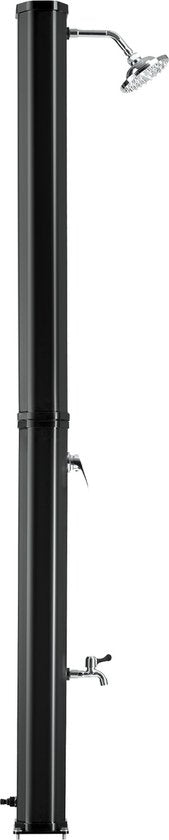 tectake - Außendusche "Ofanto" 35 l - schwarz - 404473