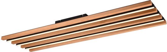 Led Deckenleuchte Fontana 113x30 cm - Holzoptik - 648911332