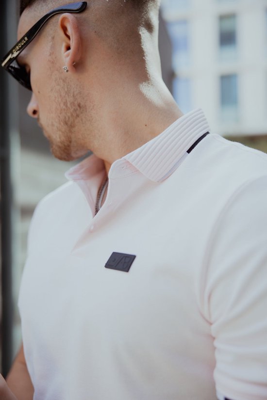 AB Lifestyle - Dreifarbiges Polo | Barely Pink - Herren - Größe: XS