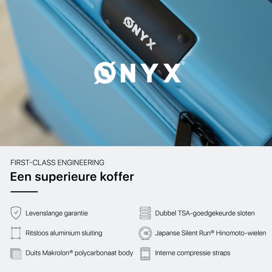 ONYX Hybrid Pro Handgepäckkoffer 35 l – Makrolon-Polycarbonat & Aluminium – TSA – 55 x 35 x 21 cm