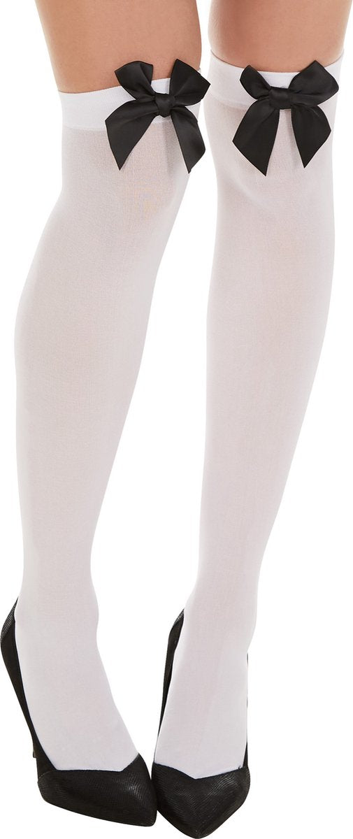 Dressforfun - Damenkostüm Dirndl Sexy Wiesentraum - Kurzes Satin Dirndl mit Bluse & Kniestrümpfen für Karneval, Oktoberfest & Party - Größe XL