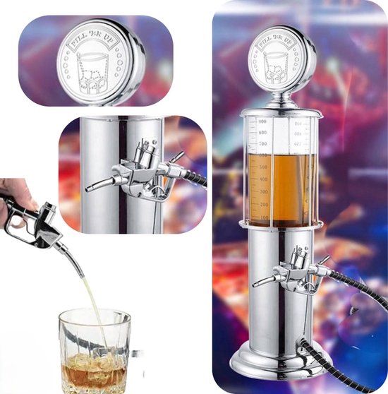 Bar Butler – Getränkespender – Bierzapfhahn – Einzigartiger Tankstellen-Stil – Party-Gadget – 950 ml