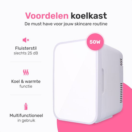 Soft & Silky Skincare Kühlschrank - Inkl. Roller - Mini - Make-up Organizer - Make-up Kühlschrank - Kosmetik & Hautpflege