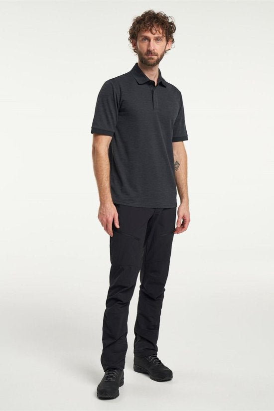 Tenson TXlite Melange Polo 465018060 - Schwarz - 3XL