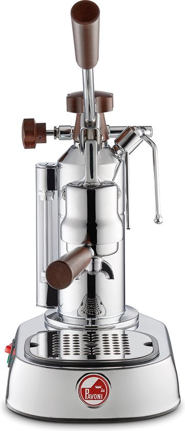 La Pavoni Espressomaschine Europiccola Lusso mit Holzgriffen LPLELH01EU