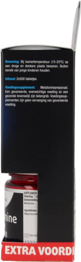 Lucovitaal Melatonin Pur 100 mcg Nahrungsergänzungsmittel – 2 x 500 Tabletten