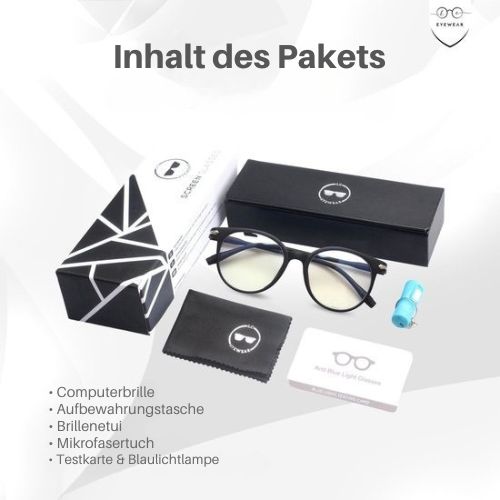 LC Eyewear - Displaybrille - Blaulichtbrille - Unisex - Mattschwarz