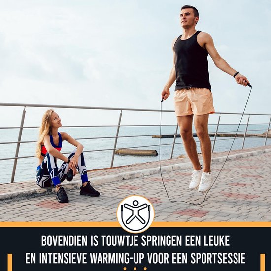 FitBoostR Verstellbares Springseil für Erwachsene – Professionelles Speedrope für Fitness, Boxen und Crossfit – 3 Meter