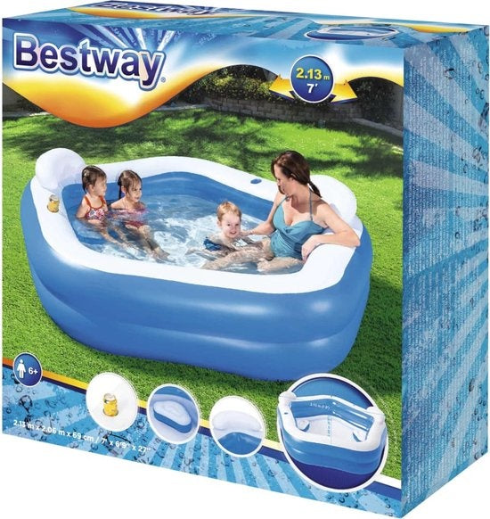 Bestway - Fünfeckiger Familienpool - 213x207x69 cm