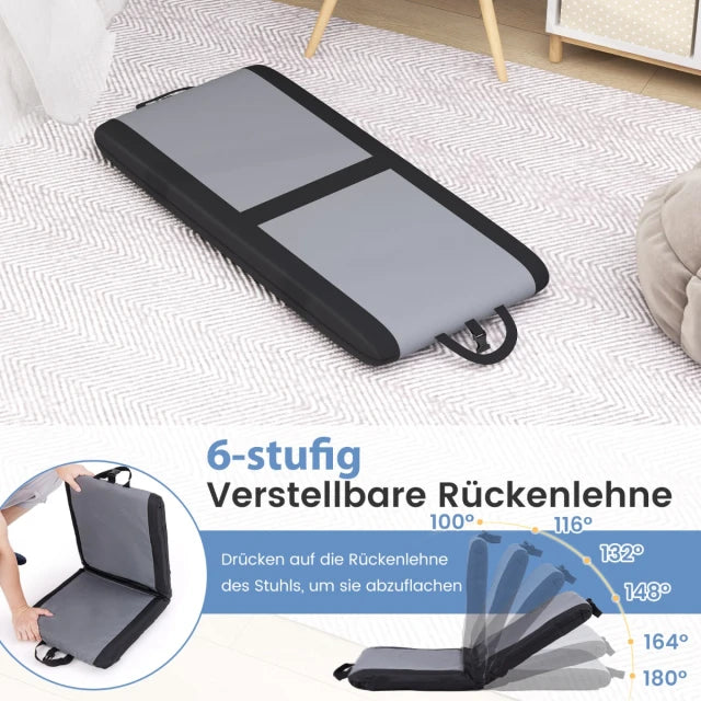 Coast Rückenlehne - verstellbar - Oxford Gewebe - Grau/Schwarz - Max.150 kg - 46x40x49 cm