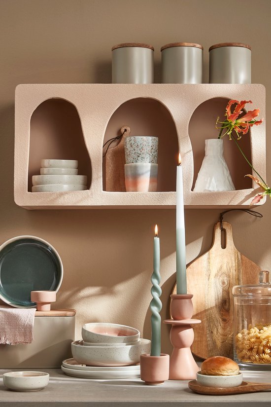 Mica Decorations Duko Servierregal - Ø28 cm - 100% FSC Mango-Holz - Braun