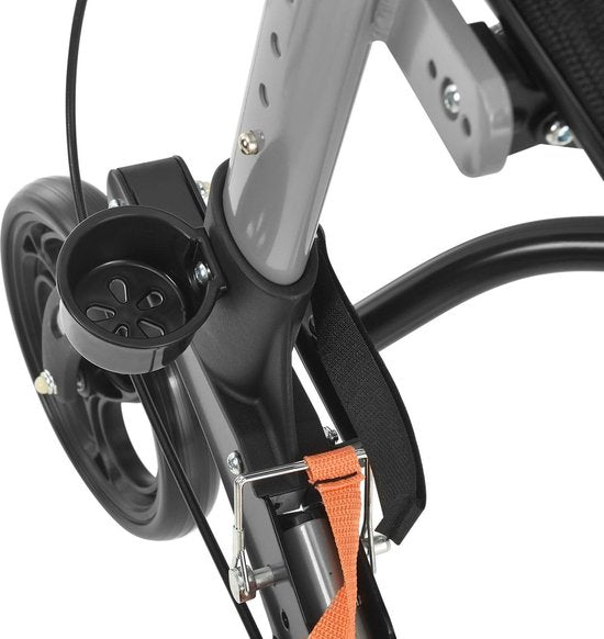 Faltbarer Rollator - Inkl. Sitz & Einkaufstasche - Schwarz