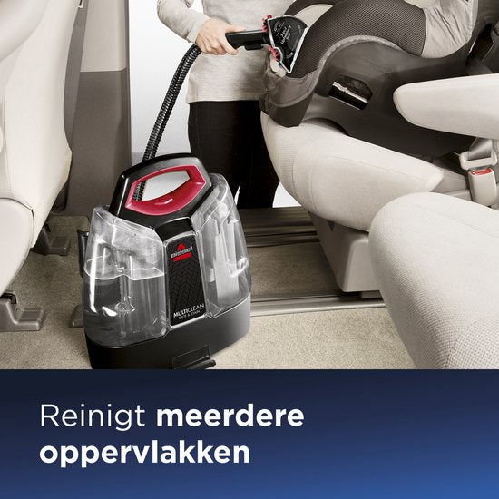 BISSELL MultiClean Spot & Stain Tragbarer Fleckenreiniger – Mit HeatWave-Technologie und 4 Aufsätzen – Teppichreiniger für Sofa, Auto und Matratze - Teppichreiniger – extra langer 2,2 m Schlauch – Reinigungsgerät – Polsterreiniger – 4720M