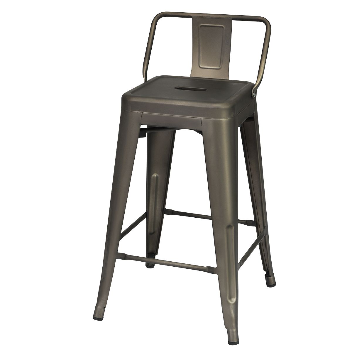 Coast Barhocker - 4er-Set - Metall - Max. 150 kg - 43 x 43 x 79 cm - Schwarz