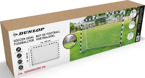 Dunlop - Fußballtor - 300 x 200 x 90 cm