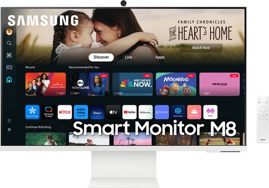 Samsung Smart M8 LS32DM801UUXEN – 4K-Smart-Monitor – Apple AirPlay – Tizen – WLAN – 32 Zoll