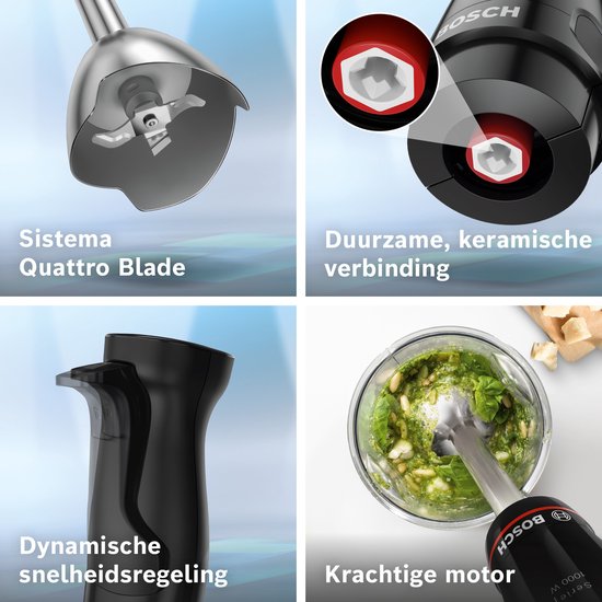 Bosch Serie 4 MSM4B620 – ErgoMaster Stabmixer – 1000 W – Schwarz
