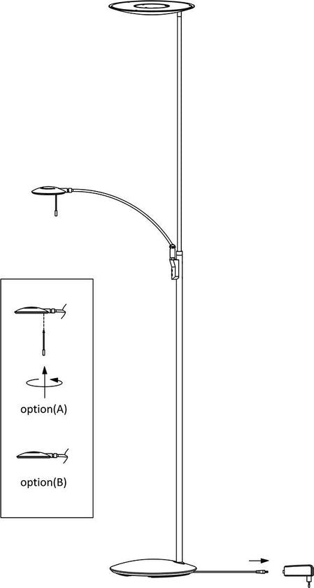 Stehleuchte Steinhauer Zenith LED - Messing