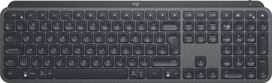 Logitech MX Keys for Business – Tastatur – Kabellos – QWERTY ISO – Grau