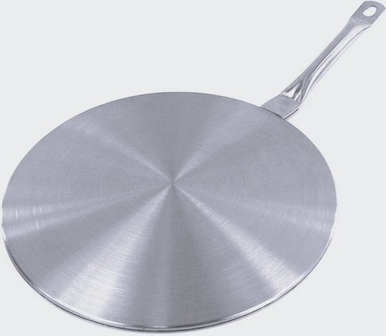 Induktions-Adapterplatte – 20 cm – Abnehmbarer Griff – Geeignet für nicht-induktionsgeeignete Töpfe